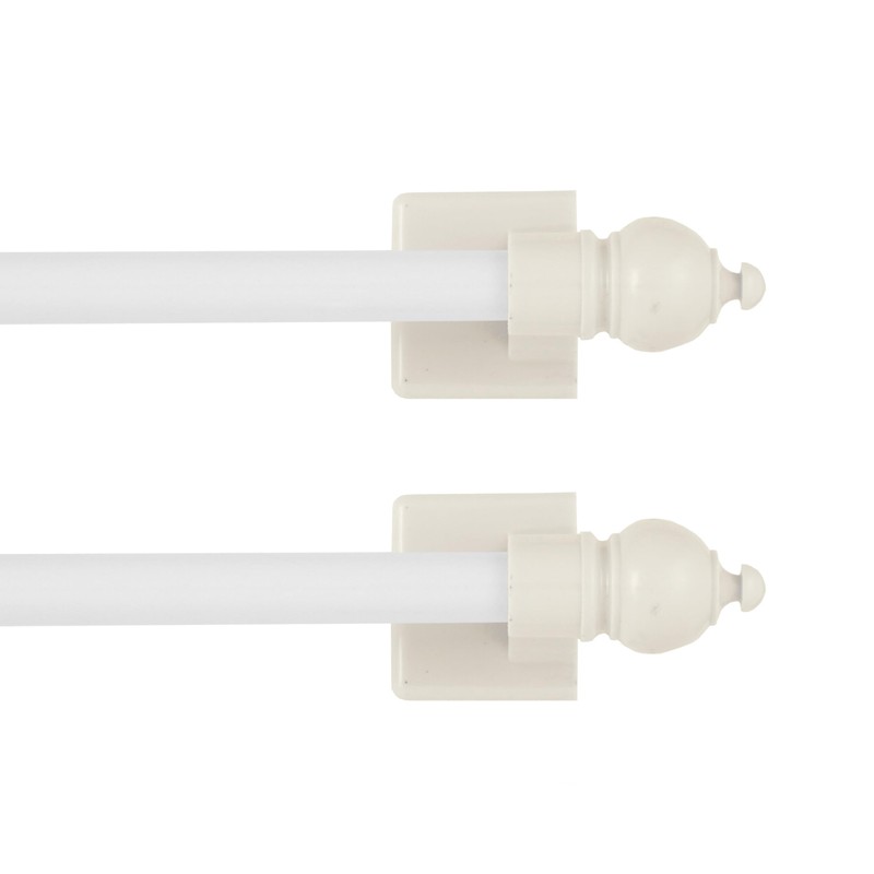 Kenney Magnetic Curtain Rod for Metal Doors/Metal Surfaces, No Drill