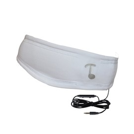 Tooks NextGen SPORTEC Band (Dryfit) - Headphone Headband with Integrated Removable Headphones | New Inline Remote with Microphone, Volume Adjust and Music/Call Control | Color: PRO White