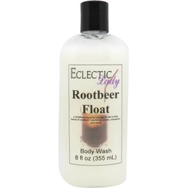 Eclectic Lady Liquid Pearl Body Wash - Rootbeer Float Scent 3-in-1 Use For Bubble Bath, Hand Soap & Body Wash, Phthalate-Free Rootbeer Float Fragrance, Handcrafted in USA (8 oz)
