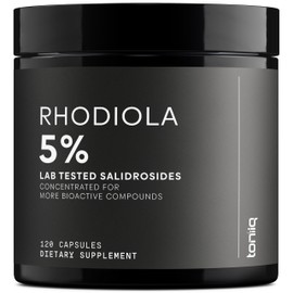 Toniiq Triple-Strength 600mg Rhodiola Rosea - 120 Capsules - 5% Salidroside Concentrated Extract - Highly Purified and Bioavailable
