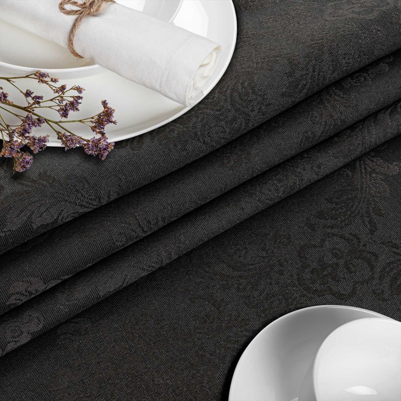 Fabric Tablecloth, Textile Table Linen, Cotton Polyester, Washable, Plain Ornamental