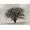 Ambesonne Black and White Jigsaw Puzzle for Adults, Lonely Tree