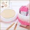 Pack of 2 Selfmade Basket Floor Round Shapes, Wooden Basket