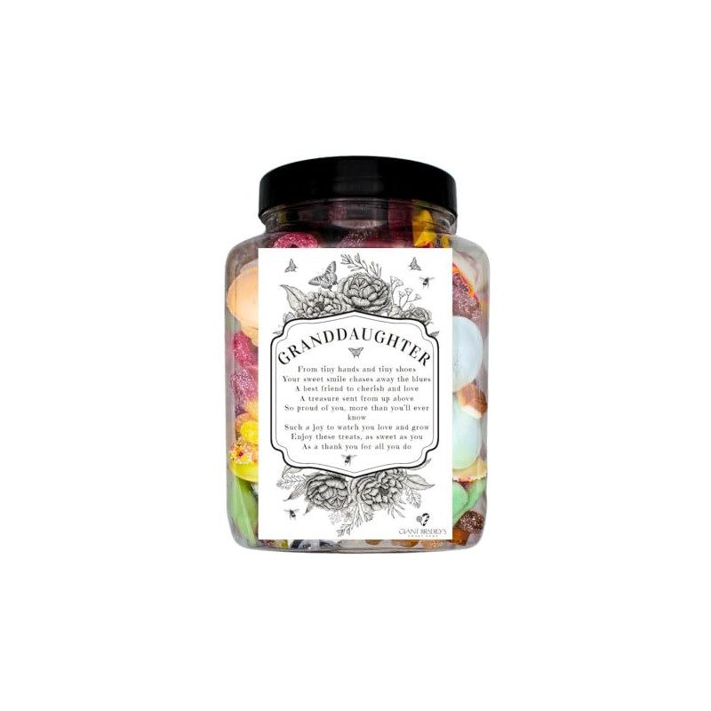 Granddaughter's Sweet Jar Blue Raspberry Bon Bons