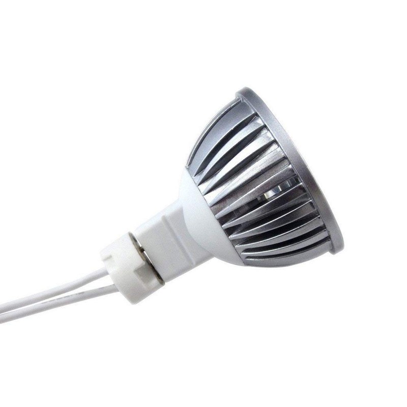 Fjiangyi 50 Pack LED MR16/GU5.3 Socket Adapter, Ceramic Base, White,