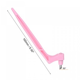uxcell Craft Cutting Tools, 360 Degree Rotating Blades Stainless Steel Cutter with 15 Degree Blade for DIY Crafts Stencils Scrapbooks, Pink