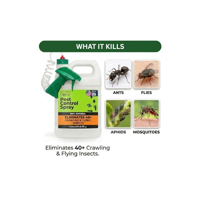 Nature’s Dome Pest Control Spray 1 Gallon | Natural Ant