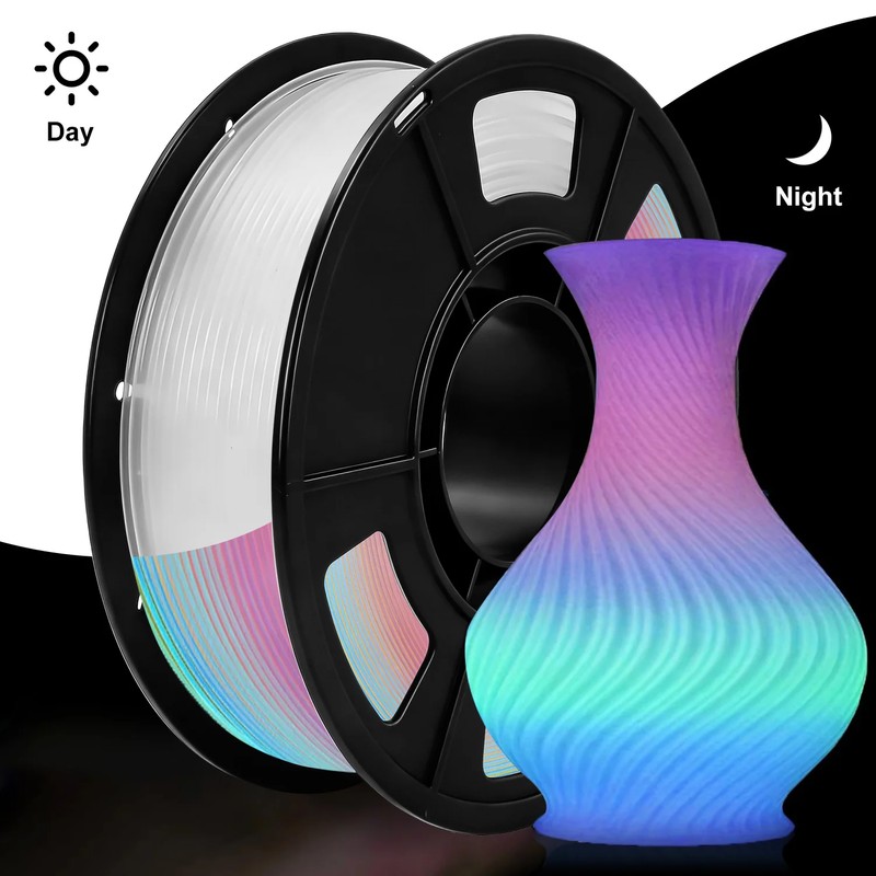 Glow in the Dark PLA Filament for FDM 3D Printing