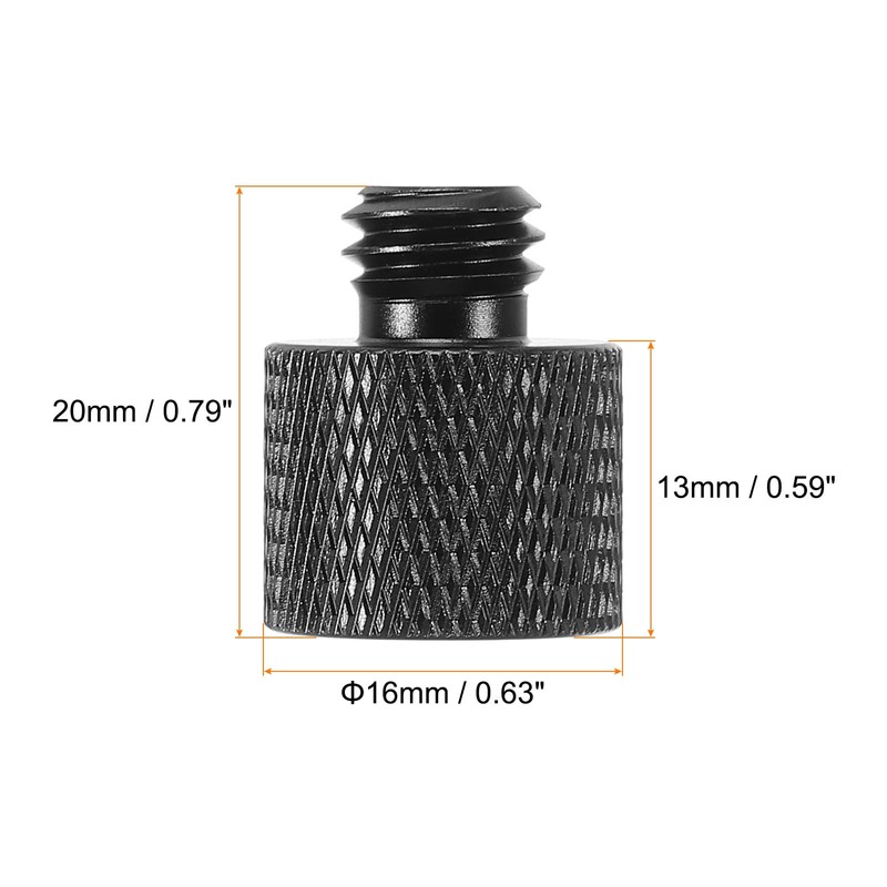 PATIKIL Microphone Stand Adapter, 3/8 Male to 3/8 Female Camera