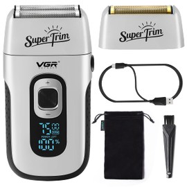 VGR Herren-Elektrorasierer, 7500 U/min 150 Minuten USB aufladbar für Gesicht Bart Hals Glatze und Skin Fade 150 Minuten USB aufladbar