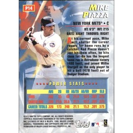 2000 Topps Power Players Baseball Card #P14 Mike Piazza Near Mint/Mint