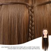 Washable Mannequin Head, Environment-Friendly Heat-Resistent Human Hair Styling Training Head,