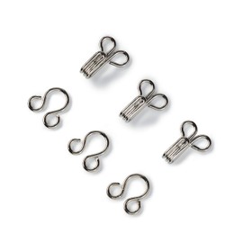 Prym Hooks and Eyes Brass 2 Silver col