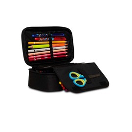 Quick Case Seven Jet Black Pencil Case, black, pencil case