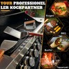 PURPLEBIRD Smash Burger Press kit 3PCS Set, Stainless Griddle Spatulas