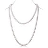 TPZORJX 1 Piece Pearl Necklace White Pearl Necklace for 1920s