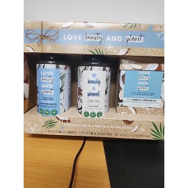 Love Beauty & Planet  Set Coconut Water Mimosa Flower Shampoo Conditioner Bar
