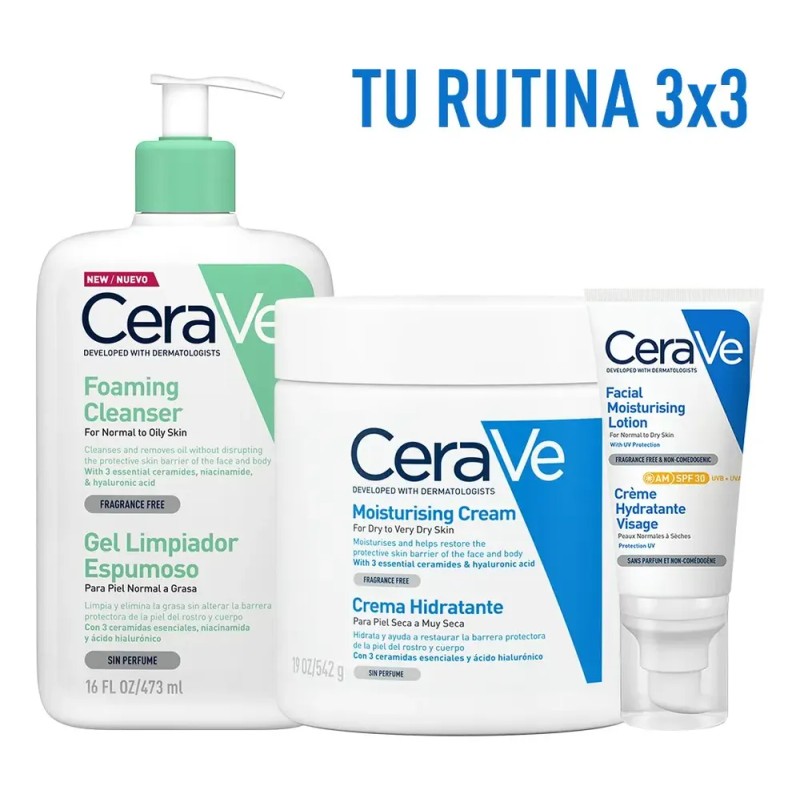 kit 3 unidades para el cudado de la piel Bundle