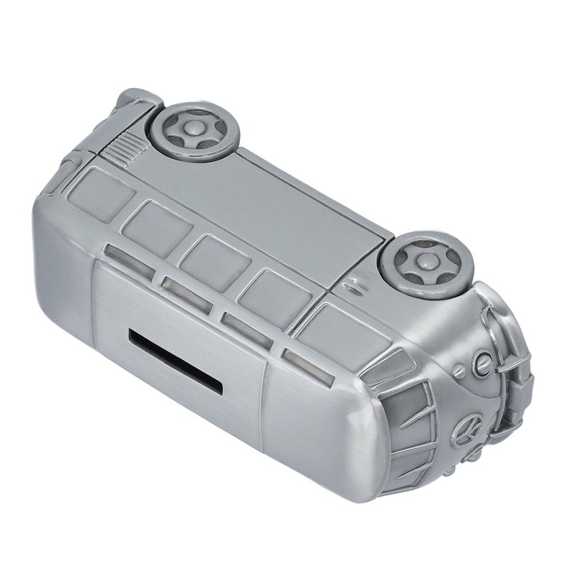 Metal Piggy Bank Bus Shape Cute Alloy Children Money Saving