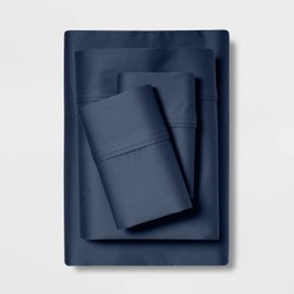 Real 1000-Thread-Count 100% Pure Egyptian Cotton |Mediterranean Blue Color, Queen-XL Size| 4 PC Luxury Shet Set, Fits mattresses Upto 15” Deep Pocket, Sateen Weave Premium Bed Sheets