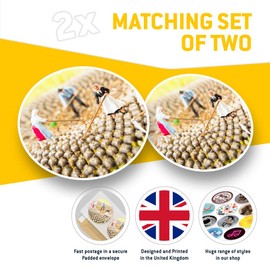 Awesome Vinyl Stickers (Set of 2) 15cm - Funny Farmers Farm Joke Toys Kids Fun Decals for Laptops,Tablets,Luggage,Scrap Booking,Fridges #24320