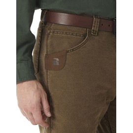 Wrangler mens Lined Relaxed Fit Jean Work Utility Pants, Antique Indigo/Black, 33W x 30L US