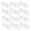 TEHAUX 12Pcs Adjustable Refrigerator Dividers Space Partition for Fridge Organisation