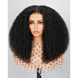 Arabella 6x6 Ready to Go Glueless Wigs Human Hair 230% Density Lace Front Wigs Human Hair 100% Special Curl Wave Wigs Pre Cut Lace Pre Bleached Wig Human hair (20inch, 6X6 Glueless Curl Wig)