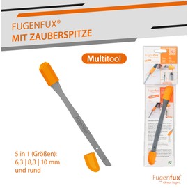 Fugenfux FUGENFUX? MULTITOOL | 2-in-1 Fugenabzieher mit Revolution?rer Zauberspitze & 5 Fugenformen | Vielseitiger Fugengl?tter | Silikon-abzieher Made in Germany | Ideal fr Silicon, Acryl & Mehr (Model 2024)