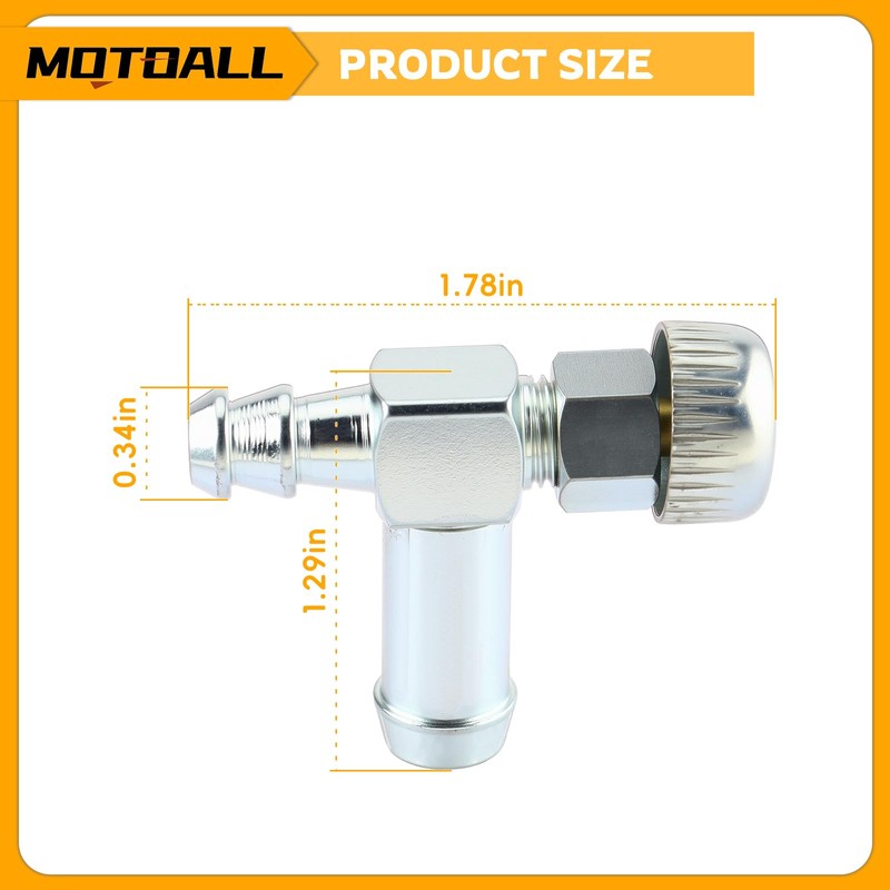 MOTOALL Fuel Gas Tank Grommet Bushing Shut Off Valve Kit