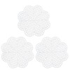 JCBIZ Lona de plástico, 10 piezas con forma de flor