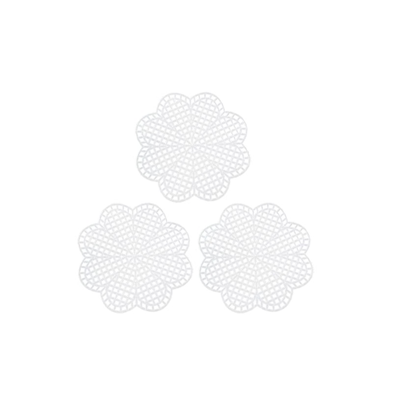 JCBIZ Lona de plástico, 10 piezas con forma de flor