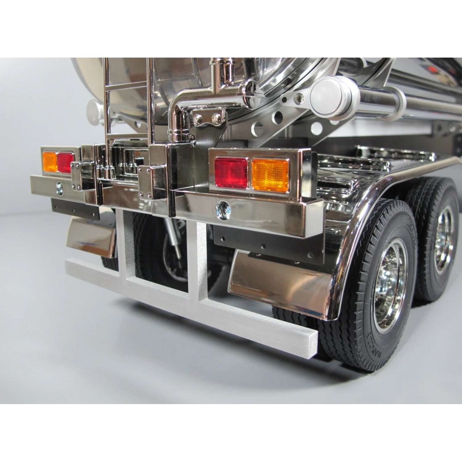 Tamiya Rear Aluminum Back Bumper Bar Tamiya 1/14 R/C Toy Semi Flatbed ...