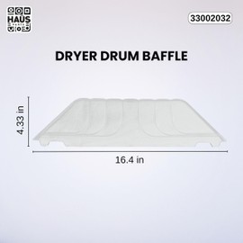 Haüs Parts WP33002032 Dryer Drum Baffle Replacement – Compatible with Whirlpool, Maytag, KitchenAid – Replaces 33002032 AP6007958, WP33002032VP, PS11741085