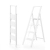 WOA WOA 4 Step Ladder, Ladders for Home, Anti-Slip Pedals,