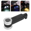 30X Magnifier White Purple Yellow 3 Color Light USB Rechargeable