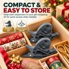 2-Piece Tape Dispenser Clips for Gift Wrapping – Gray ABS
