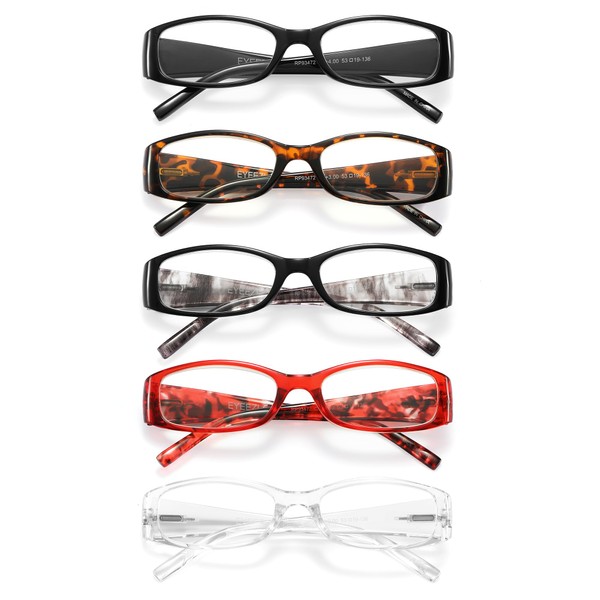 eyeezi 5PC Reading Glasses for Woman Blue Light Blocking Computer