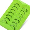 7 Pair Cartoon Eyelashes Japanese Anime Cosplay Eyelashes Spiky Wet