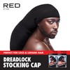 Red by Kiss Dreadlock Stocking Cap, Secure Stretchy Fit for