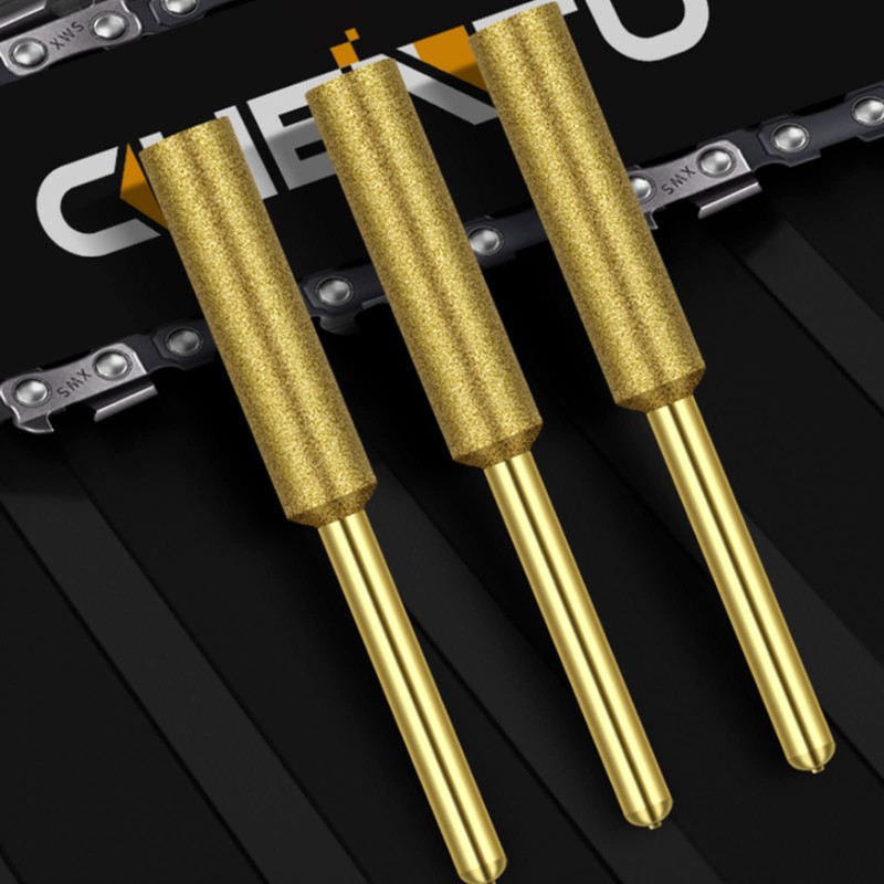 8Pcs Chainsaw Bits Titanium Plated Diamond Sharpener High Hardness Electric