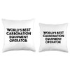 World's Best Carbonation Equipment Operator Throw Pillow