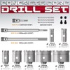 DAIMIT 20PCS Concrete Hole Saw Kits with 3 Drill Bits