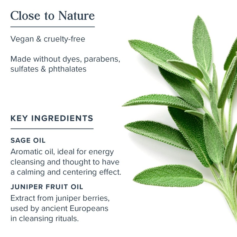 Heritage Store Aura Smudge Smokeless Sage with Juniper, Cleansing &