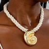 choice of all Gold Sea Shell Necklace Layer Charm Necklace