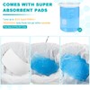 60 Commode Liners with Absorbent Pads, 60 Bedside Commode Liners