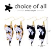 2 Pairs Cat Earrings for Women Kawaii Cartoon Kitten Alloy