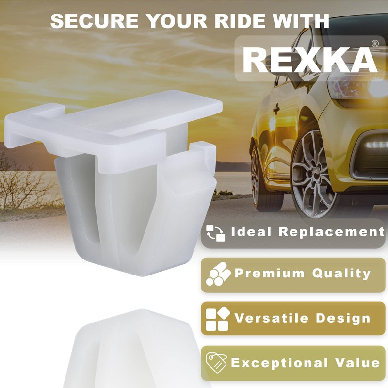 Rexka 10pcs Body Side Moulding Clips for Honda Acura 75305-S0A-003