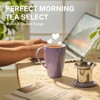 Sweese 15 OZ Porcelain Tea Mug with Infuser and Lid,