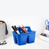 Storex Mini Classroom Caddy, Multipurpose Classroom Organizer with Handle, Blue,
